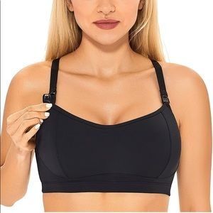NWT BODY NATURALS Racerback Wirefree Maternity Bra
